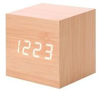 Nouveau Led Numérique en Bois Moderne en Bois Bureau Réveil Thermomètre Calendrier Minuterie Orange PL206 Orange G