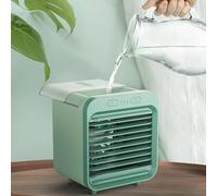 Nouveau mini climatiseur portable USB rechargeable à 3 vitesses, ventilateur de refroidissement, ventilateur de bureau black