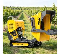 NOUVEAU : Mini-dumper sur chenilles de 0,5 tonne, dumper manuel sur chenilles, 800 kg, auto-chargeur hydraulique, petit dumper pour usage agricole, personnalisable. 500KG dumper