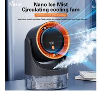 Nouveau Mini Ventilateur Électrique Compact avec Brumisateur Monotrou Climat ur Rafraîchissant Humidificateur Circulateur d'[MM219]