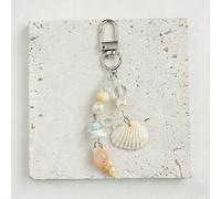 Nouveau porte-clés décoratif en coquillage naturel, pendentif mobile polyvalent en forme d'étoile de mer, style océanique, accroche-sac de voyage, porte-clés mode avec breloque poisson, chaîne douce N