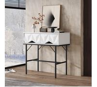 Nouveau Premium sense table de console moderne et élégante avec un design creux géométrique à tiroirs stéréoscopiques pour l'entrée