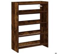 NOUVEAU Range-chaussures - (1 PC) Étagère à chaussures - Chêne fumé - 60x25x81cm bois d'ingénierie - Anti l'humidité ""46938""