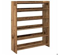 NOUVEAU Range-chaussures - (1 PC) Étagère à chaussures - vieux bois - 80x25x100cm bois d'ingénierie - Anti l'humidité ""19954""