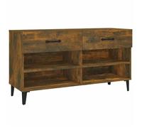 NOUVEAU Range-chaussures - (1 PC) Meuble à chaussures - Chêne fumé - 102x35x55cm Bois d'ingénierie - Anti l'humidité ""53662""