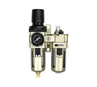 Nouveau séparateur d'eau Réducteur de pression Compresseur d'air comprimé pour compresseur d'air comprimé, filtre de 1/4 pouce et brouillard d'huile avec couvercle de tasse