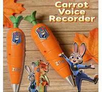 NOUVEAU Stylo Enregistreur Carrot | pour les enfants | Mini enregistreur des années 60 | Stylo gel 2-en-1, papeterie ----- hong luobo 1pcs