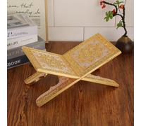 Nouveau support d'étagère à livres de style européen avec impression sculptée, base de rangement pliable, support à livres, porte-livres, étagère de lecture Taille Uniquebois
