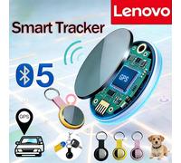 Nouveau traceur GPS intelligent Bluetooth Lenovo, dispositif anti-perte, localisateur pour personnes âgées, enfants, sacs, compatible AirTag Apple et Android White Set 2