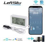 Nouveau Tuya Wi-Fi température humidité mètre numérique LCD travail pratique avec Tuya Smart Life Google Assistant, avec sonde externe
