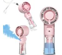Nouveau ventilateur brumisateur portatif, ventilateur portatif rechargeable USB avec vaporisation d'eau pour les étudiants et l'utilisation en extérieur ABS