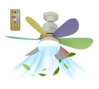 Nouveau -Ventilateur De Plafond Avec Éclairage Télécommandé 50W-Chambre À Coucher,salon-52X19CM