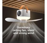 Nouveau ventilateur de plafond portable sans fil rechargeable pour dortoirs d'étudiants, petit ventilateur portable pour le camping en plein air, ventilateur à branchement USB