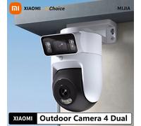 Nouveau Xiaomi caméra extérieure 4 double objectif 5MP 3K HD double vue surveillance panoramique gros plan suivi IP66 résistant aux intempéries antivol-CN Original US Plug