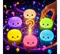 Nouveauté 2027 : Veilleuses en forme de raviolis lumineux, Ornement de bureau, Boîte à raviolis lumineuse mignonne, Lumières Kawaii en forme de raviolis, Cadeaux random 3pcs