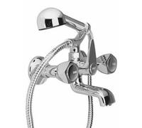 Nouvelle baignoire avec colonne de douche chromée