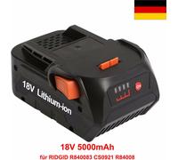 Nouvelle batterie 18V 5000mAh pour RIDGID R840085 R840086 R840087 L1815R L1830R Power Tools 5.0Ah