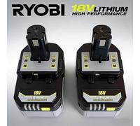 Nouvelle batterie au lithium puissante RYOBI 18V 6.0Ah 8.0Ah P104 P105 P107 P108 P109 à faible autodécharge, compatible avec tous les outils 18V 6Ah charge