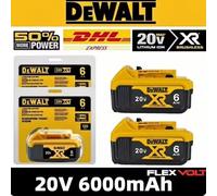 Nouvelle batterie d'outil électrique Dewalt 6Ah/5Ah 20V 100% originale DCB206 Batterie 20V DCB205 DCB200 Transport aérien BATTERY 5AH x4pcs