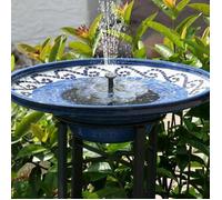 Nouvelle fontaine solaire 1,5 W pour bain d'oiseaux, décoration de jardin, décoration de jardin, fontaine solaire pour mini étang