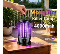 Nouvelle Lampe Anti-Moustiques Électrique Rechargeable USB 2026 - Piège à Mouches Silencieux et Répulsif d'Insectes pour Intérieur et Extérieur Charging cable