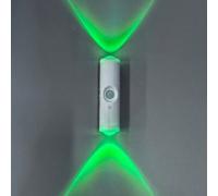 Nouvelle lampe de nuit à capteur de mouvement rechargeable magnétique, lampe d'ambiance intelligente en forme d'œil de chat pour escaliers, intérieur, extérieur, balcon Applique murale monobloc, blanc