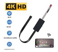 Nouvelle mini caméra WiFi 4K HD, prise en charge de la visualisation à distance, détection de mouvement, enregistrement en boucle, caméra sans fil pour bricolage à domicile 120 degree lens
