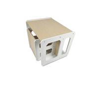 Nouvelle table pliante robuste avec chaise, de la marque BDMU KIDS, de couleur beige. Très durable