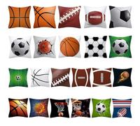 Nouvelle Taie D'oreiller De Sport, Impression Numérique 3d, Polyester, Velours Pêche, Housse Carrée Décorative Pour La Maison