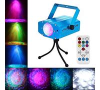 [Nouvelle Version] Blingco Mini 12W LED Rotation Lumière Automatique Éclairage RVB Activé Crystal Magic Ball Stade Lumière avec Contrôleur pour DJ Disco Ballsaal KTV Bar Stade Club Party