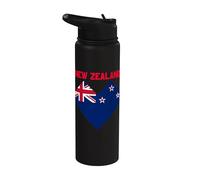 Nouvelle-Zélande Heart Love New Zealand Proud New Zealand Stainless Steel Insulated Water Bottle