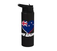 Nouvelle-Zélande Heart Love New Zealand Proud New Zealander NZ Stainless Steel Insulated Water Bottle