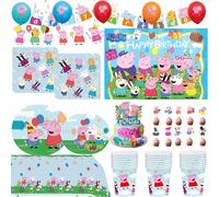 Nouvelles décorations de fête d'anniversaire sur le thème de Peppa Pig, ballons, assiettes, vaisselle, ensemble pour baby shower, George Page, cadeaux pour enfants napkins-20pcs