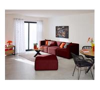 Lisa design canapé modulable 3 places - Rouge