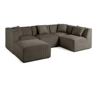 Lisa Design Canapé modulable Nova - Gris