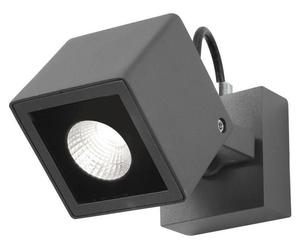 Nova Luce FOCUS LED Applique Grise 6W IP54 Blanc Chaud 8,5x14x12cm 752470