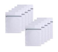 NOVAGO Lot de 10 Filets à Linge Taille M (40x50 cm) - Sacs de Lavage pour Vêtements et Lingerie - Maille Résistante avec Fermeture Éclair