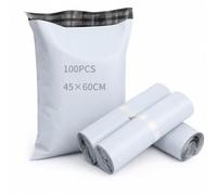 Lot de 100 pochettes d'expédition très grand format 45 x 60 cm plastique résistantes et ultra légères [Novago®]