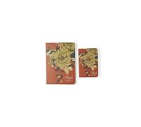 NOVAGO Lot de 2 Blocs Notes motif fleuri ( marron ) marron G