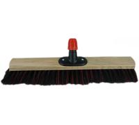 Novaliv 2 x balai avec manche en bois 50 cm I Arenga-Elaston Balai de jardin I Balai industriel Balai de rue