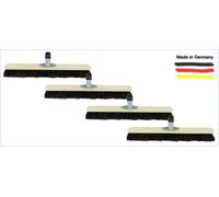 Novaliv 4x balais en poils naturels 60 cm Tête de balai I sans manche I poils de cheval noirs I balais d'intérieur I balais à franges Balais multi-usages Balais d'intérieur