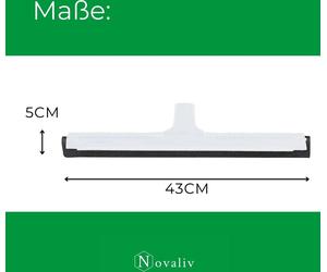 Novaliv 4x raclette de douche long manche métal plastique 43cm raclette de sol douche terrasse grand nettoyeur de fenêtre raclette à eau sol piscine raclette de bain XXL large carrelage raclette à eau