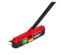 Novaliv Lot de 2 balais en caoutchouc avec manche à clipser pour voiture et raclette - Balai de coiffeur - Balai à picots en caoutchouc - Épilateur pour chien - Pour l'intérieur - Pour sols en pierre