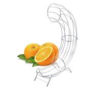Novaliv Porte-Oranges en Acier Chromé - 9 x 44 x 32 cm - Élégant et Robuste - Alternative pour Bol à Fruits, Distributeur et Corbeille