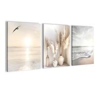 Novart Tableaux Decoration Murale Ensemble Boho Tabloeau - PRÊT À ÊTRE ACCROCHÉ - Aucun Cadre Nécessaire - Chambre Salon Cuisine - N029435a