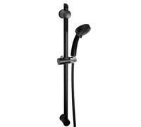 Novaservis - Colonne avec tête de douche, 3 jets, flexible et barre, noir KIT602,5