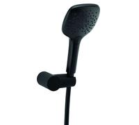 Novaservis - Colonne de douche avec pommeau de douche, support et flexible, noir mat MINI201,5