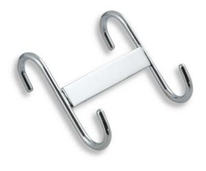 Novaservis - Double crochet pour échelle chauffante, chromé 6001,0