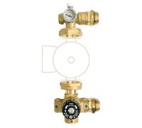 Novaservis - Ensemble pour collecteur de chauffage au sol, 1", sans pompe GM-WP