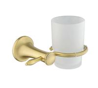Novaservis Ferro Antica - Pot à brosse à dents et à dentifrice avec support, verre givré/bronze AAI03BR